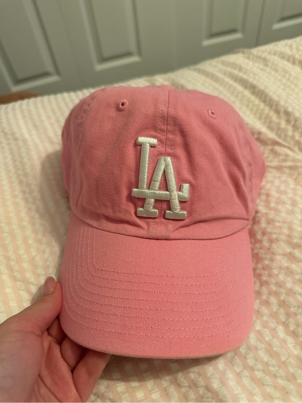 47 Pink LA Logo Baseball Cap